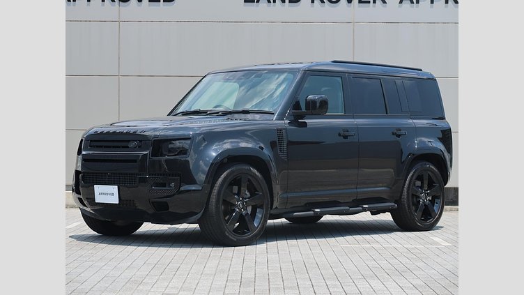 2025 認定中古車 Land Rover Defender 110 サントリーニブラック D350 ディーゼルマイルドハイブリッド X-Dynamic HSE