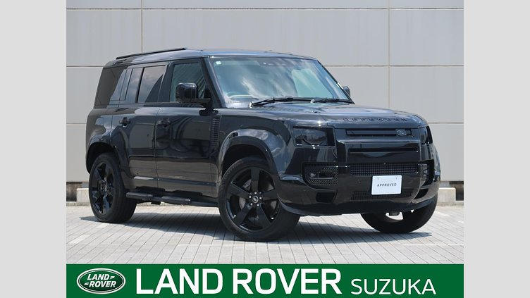 2025 認定中古車 Land Rover Defender 110 サントリーニブラック D350 ディーゼルマイルドハイブリッド X-Dynamic HSE