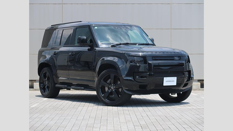 2025 認定中古車 Land Rover Defender 110 サントリーニブラック D350 ディーゼルマイルドハイブリッド X-Dynamic HSE