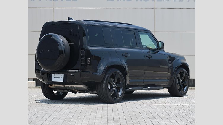 2025 認定中古車 Land Rover Defender 110 サントリーニブラック D350 ディーゼルマイルドハイブリッド X-Dynamic HSE