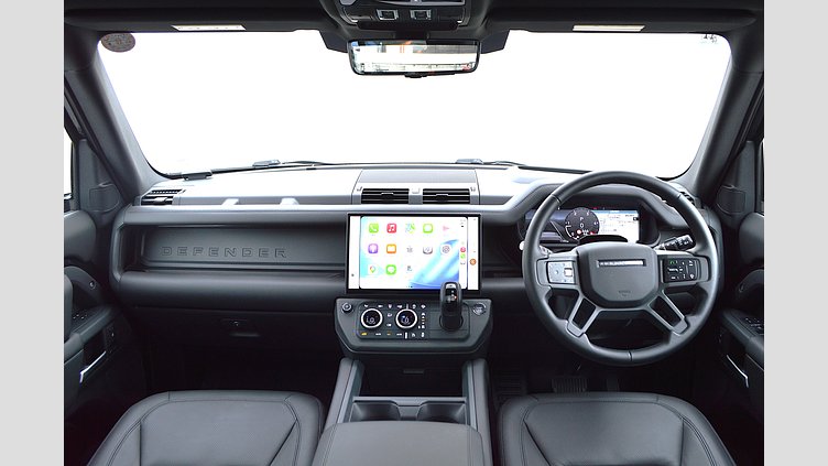 2025 認定中古車 Land Rover Defender 110 サントリーニブラック D350 ディーゼルマイルドハイブリッド X-Dynamic HSE