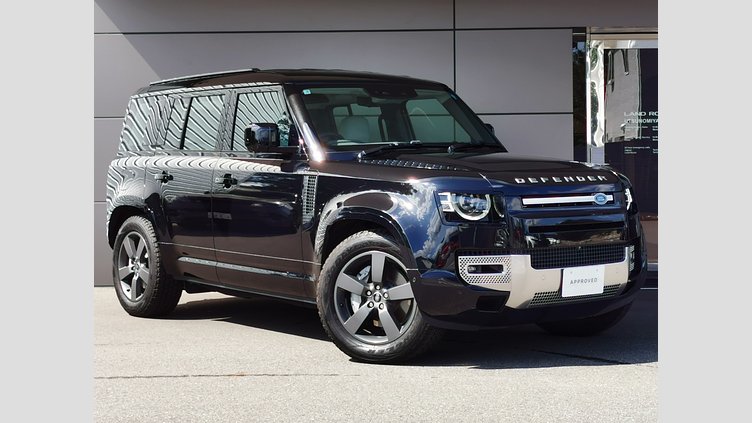 2025 認定中古車 Land Rover Defender 110 サントリーニブラック D350 ディーゼルマイルドハイブリッド S