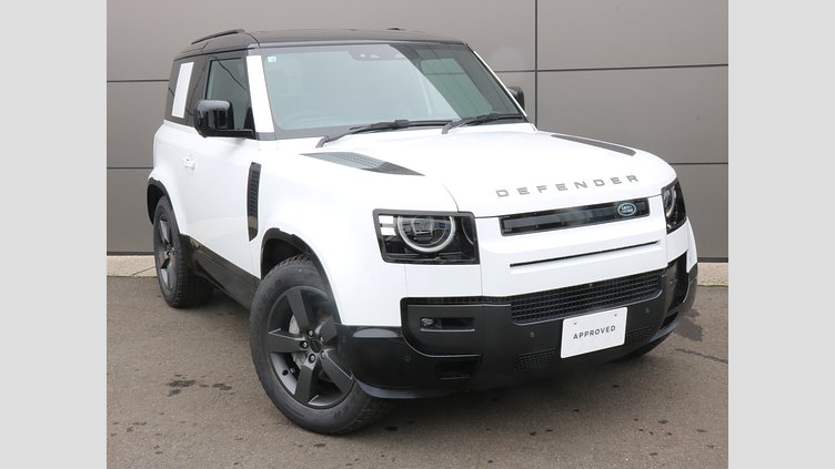 2025 認定中古車 Land Rover Defender 90 フジホワイト D350 ディーゼルマイルドハイブリッド X-Dynamic HSE