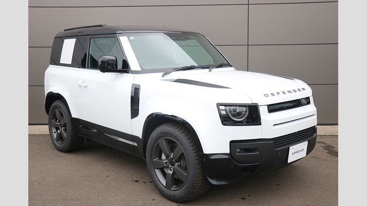 2025 認定中古車 Land Rover Defender 90 フジホワイト D350 ディーゼルマイルドハイブリッド X-Dynamic HSE