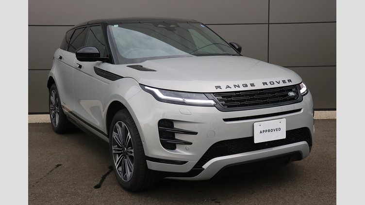 2025 認定中古車 Land Rover Range Rover Evoque ソウルパールシルバー プラグインハイブリッド（ガソリン） SWB DYNAMIC SE