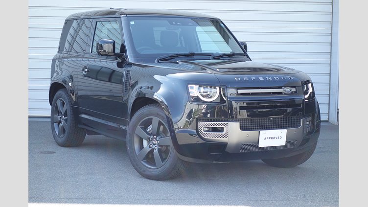 2025 認定中古車 Land Rover Defender 90 サントリーニブラック D350 ディーゼルマイルドハイブリッド X-Dynamic HSE