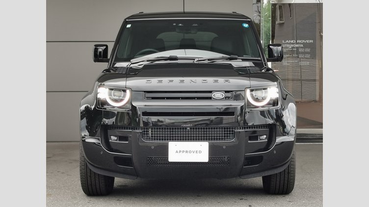 2025 認定中古車 Land Rover Defender 110 サントリーニブラック D350 ディーゼルマイルドハイブリッド X-Dynamic HSE