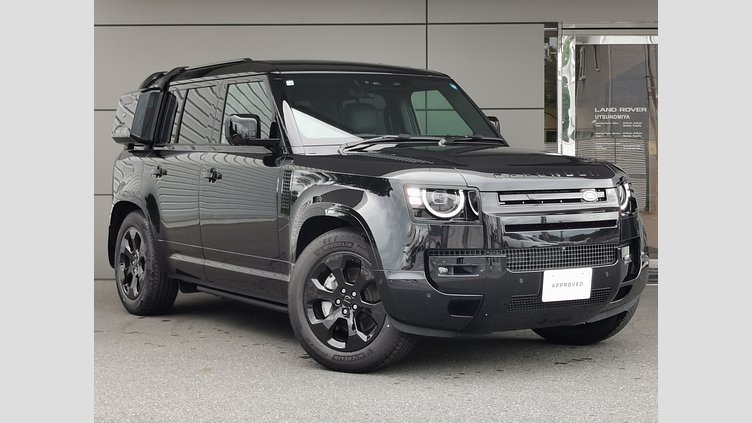 2025 認定中古車 Land Rover Defender 110 サントリーニブラック D350 ディーゼルマイルドハイブリッド X-Dynamic HSE