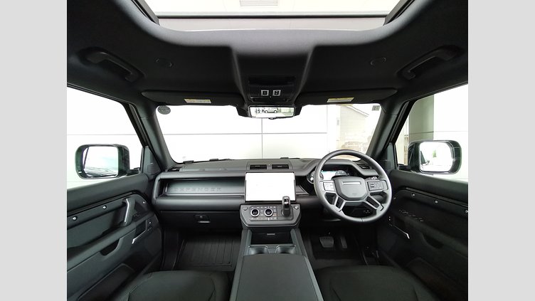 2025 認定中古車 Land Rover Defender 110 サントリーニブラック D350 ディーゼルマイルドハイブリッド X-Dynamic HSE