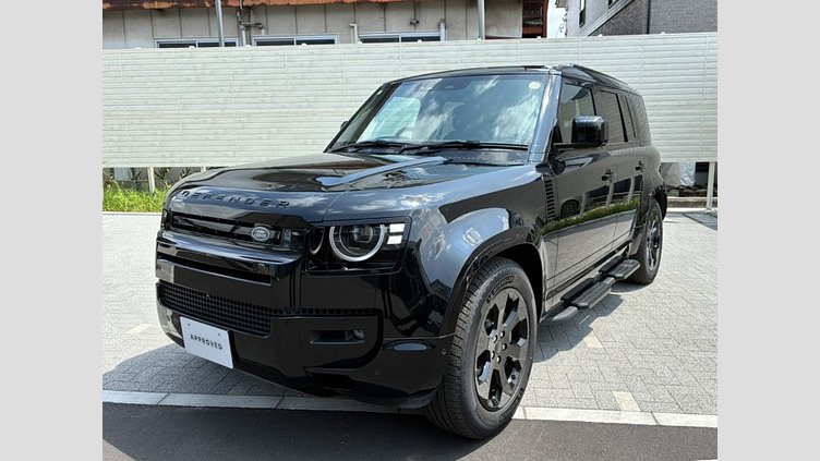 2025 認定中古車 Land Rover Defender 110 サントリーニブラック D350 ディーゼルマイルドハイブリッド X-Dynamic HSE