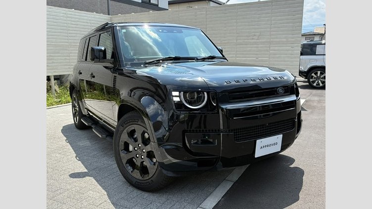 2025 認定中古車 Land Rover Defender 110 サントリーニブラック D350 ディーゼルマイルドハイブリッド X-Dynamic HSE