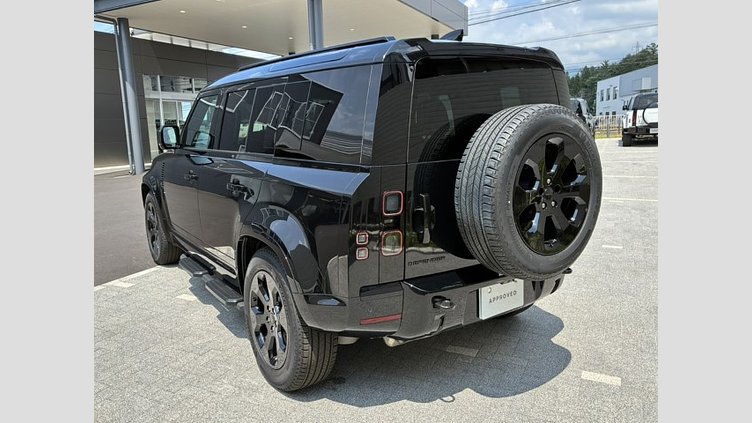 2025 認定中古車 Land Rover Defender 110 サントリーニブラック D350 ディーゼルマイルドハイブリッド X-Dynamic HSE