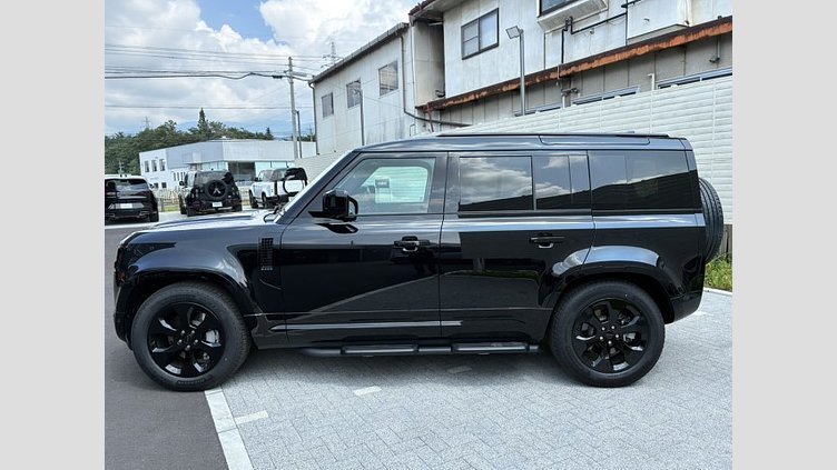 2025 認定中古車 Land Rover Defender 110 サントリーニブラック D350 ディーゼルマイルドハイブリッド X-Dynamic HSE