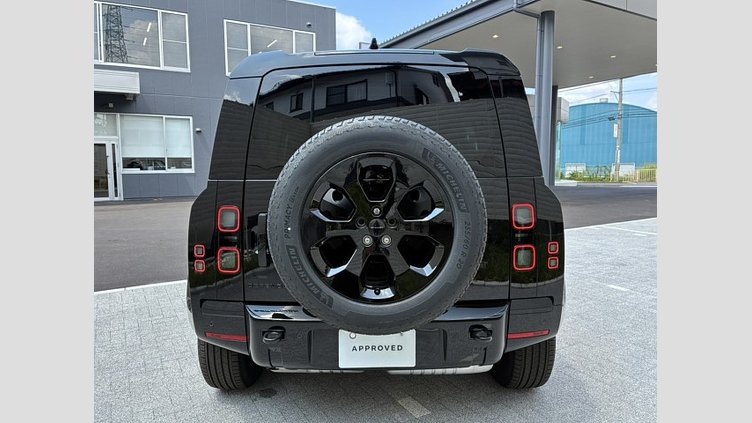 2025 認定中古車 Land Rover Defender 110 サントリーニブラック D350 ディーゼルマイルドハイブリッド X-Dynamic HSE