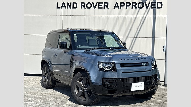 2025 認定中古車 Land Rover Defender 90 タスマンブルー D350 ディーゼルマイルドハイブリッド X-Dynamic HSE
