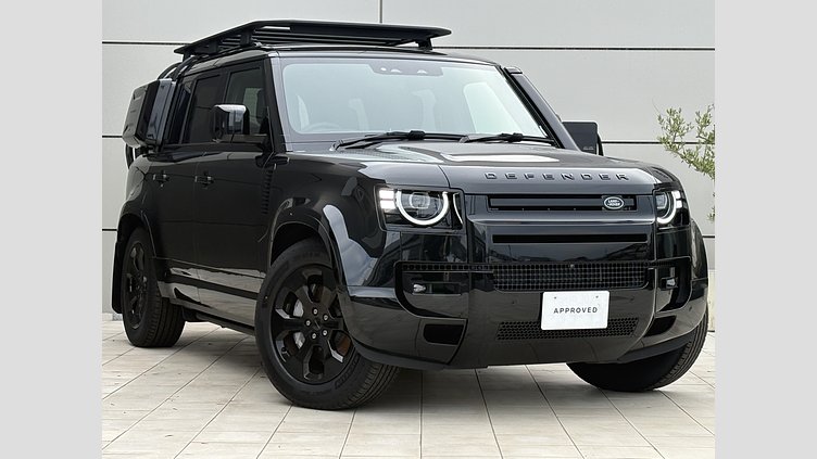 2025 認定中古車 Land Rover Defender 110 Santorini Black 3.0 litre i6D​ XダイナミックHSE 3.0L D350 4WD