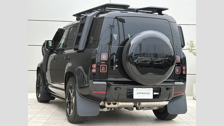 2025 認定中古車 Land Rover Defender 110 Santorini Black 3.0 litre i6D​ XダイナミックHSE 3.0L D350 4WD