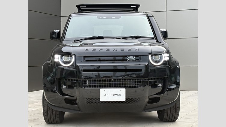 2025 認定中古車 Land Rover Defender 110 Santorini Black 3.0 litre i6D​ XダイナミックHSE 3.0L D350 4WD