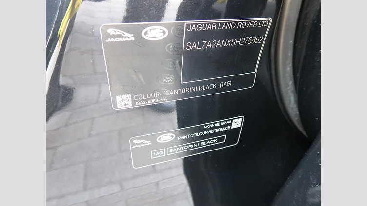 2024 認定中古車 Land Rover Range Rover Evoque サントリーニブラック D200マイルドハイブリッド（ディーゼル） Standard Wheelbase S
