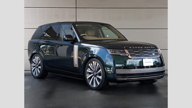 2023 認定中古車 Land Rover Range Rover British Racing Green - wykończenie gloss 615 AWD（AT） スタンダードホイールベース SV