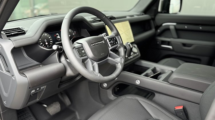 2026 Nowy Land Rover Defender 110 Santorini Black D250 MHEV z silnikiem wysokoprężnym X-Dynamic SE