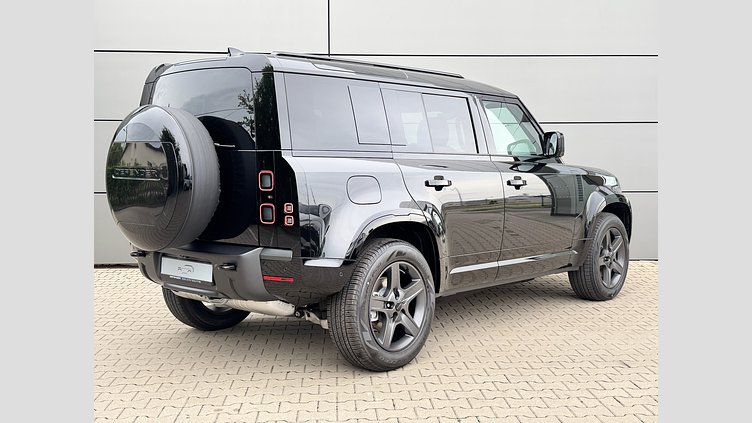 2026 Nowy Land Rover Defender 110 Santorini Black D250 MHEV z silnikiem wysokoprężnym X-Dynamic SE