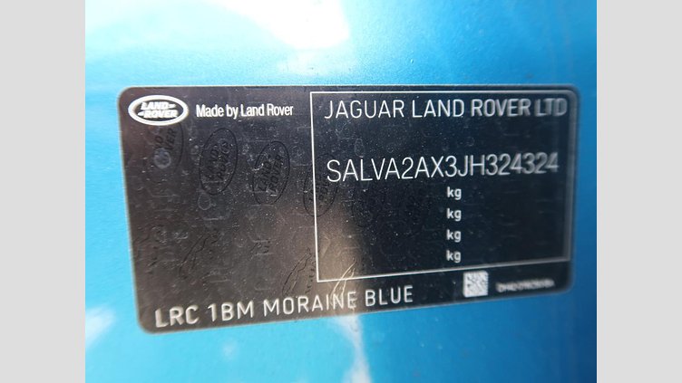 2018 認定中古車 Land Rover Range Rover Evoque Moraine Blue 2.0 litre i4P​ ランドマークエディション