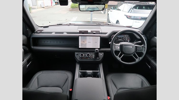 2025 認定中古車 Land Rover Defender 110 サントリーニブラック D350 ディーゼルマイルドハイブリッド X-Dynamic HSE