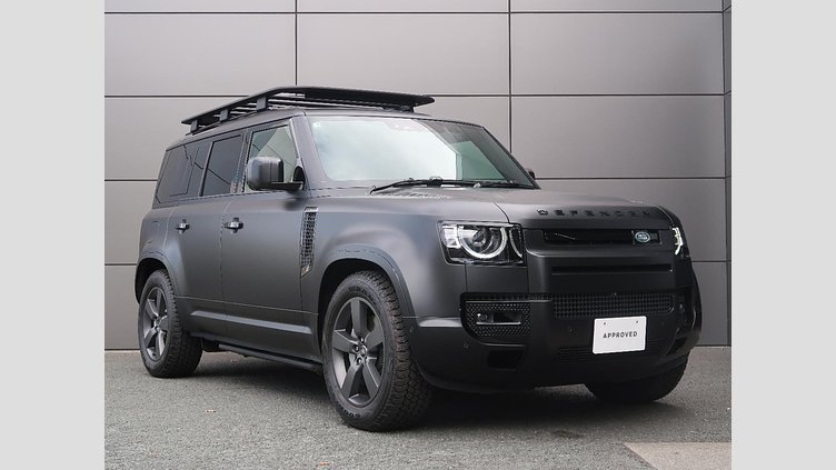 2025 認定中古車 Land Rover Defender 110 サントリーニブラック D350 ディーゼルマイルドハイブリッド X-Dynamic HSE
