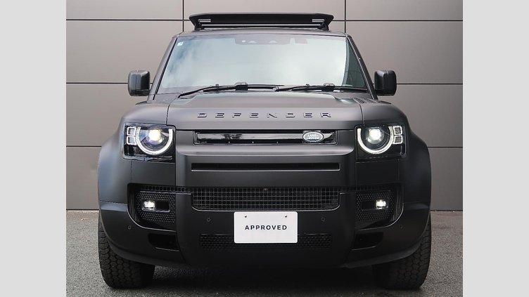2025 認定中古車 Land Rover Defender 110 サントリーニブラック D350 ディーゼルマイルドハイブリッド X-Dynamic HSE