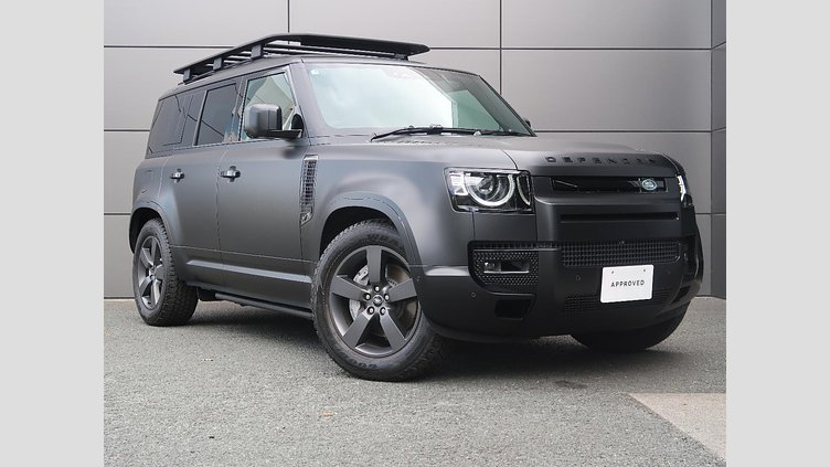 2025 認定中古車 Land Rover Defender 110 サントリーニブラック D350 ディーゼルマイルドハイブリッド X-Dynamic HSE