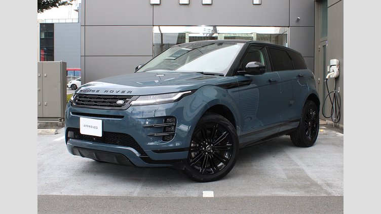 2024 認定中古車 Land Rover Range Rover Evoque トライベッカブルー D200マイルドハイブリッド（ディーゼル） Standard Wheelbase DYNAMIC SE