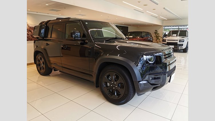 2025 認定中古車 Land Rover Defender 110 サントリーニブラック D350 ディーゼルマイルドハイブリッド X-Dynamic HSE