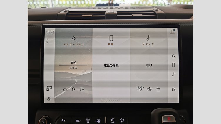 2025 認定中古車 Land Rover Defender 110 サントリーニブラック D350 ディーゼルマイルドハイブリッド X-Dynamic HSE