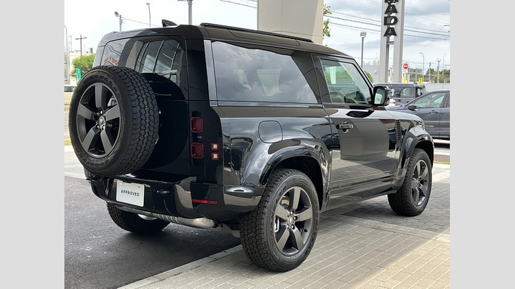 2025 認定中古車 Land Rover Defender 90 サントリーニブラック D350 ディーゼルマイルドハイブリッド X-Dynamic HSE