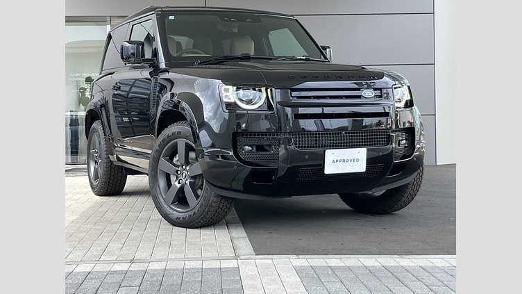 2025 認定中古車 Land Rover Defender 90 サントリーニブラック D350 ディーゼルマイルドハイブリッド X-Dynamic HSE